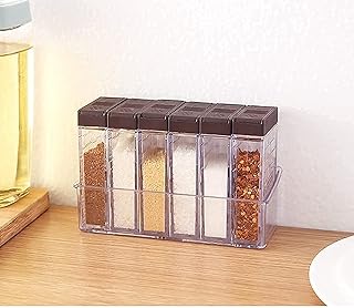 U-HOOME 6 Case Spice Shaker Jars