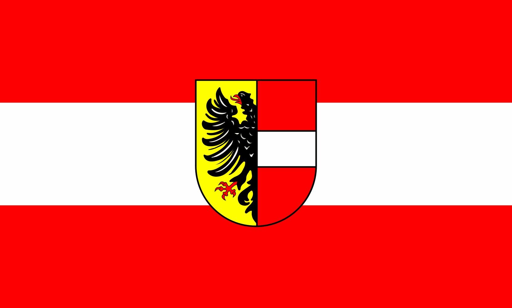Drapeau paysage Achern 1.35m² grand format horizontal résistant
