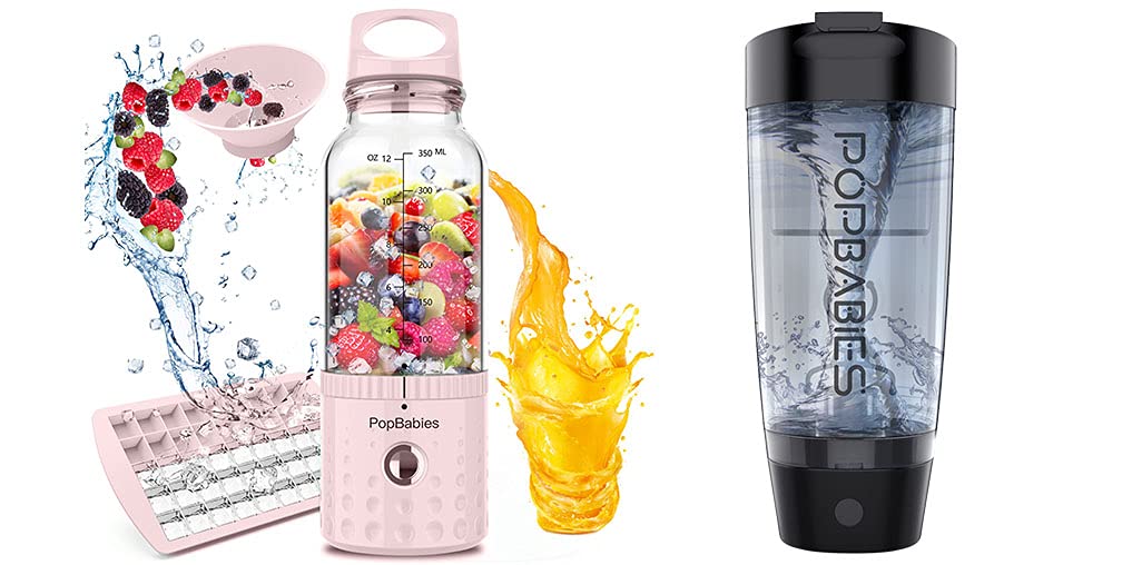 PopBabies Smoothie Blender, Portable Blender and Personal Blender, USB rechargeable Updated Princess