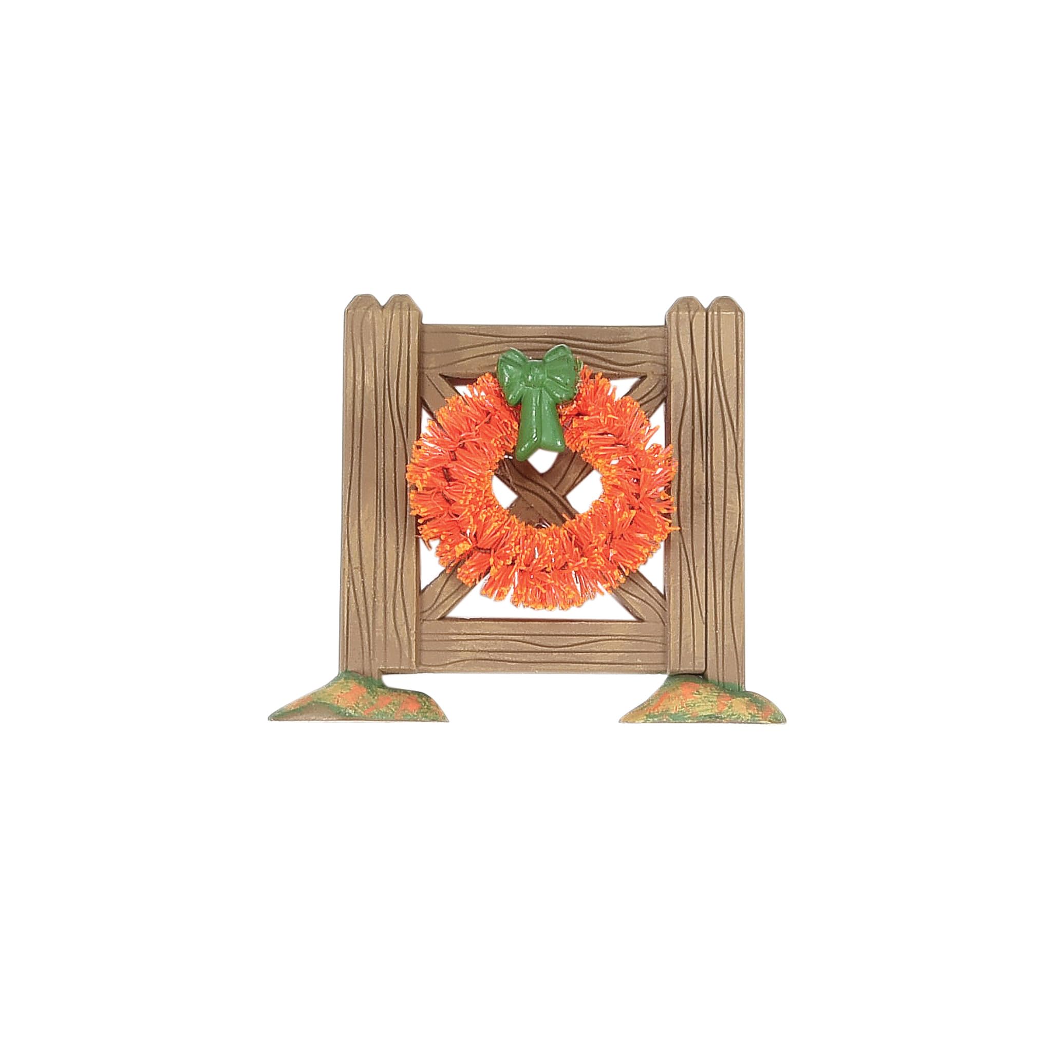 Department 56 Village Collection Accessoires Halloween Crossbuck Clôture et Portail Figurines Miniatures Différentes Tailles Marron