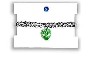 Alien Head Choker Necklace - Illuminate the Night with a Cosmic Glow