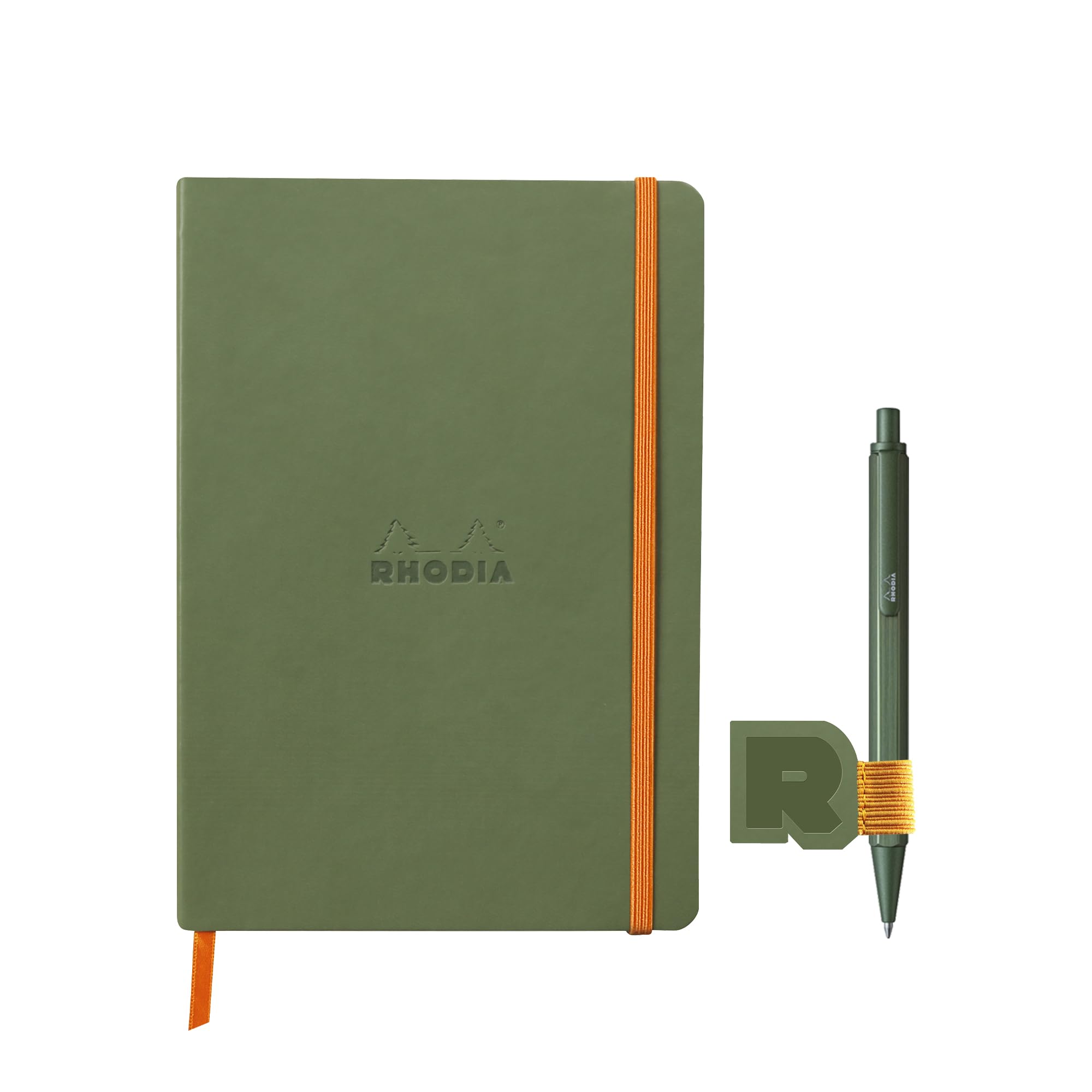 Rhodia Set Notizbuch A5 + Stift + Stifthalter Salbei