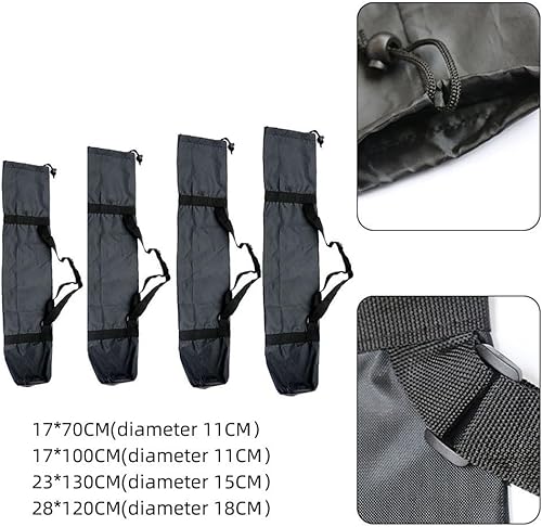 Miniatura 6 de Bolsa de trípode, estuche de transporte compacto, nailon resistente, negro, 6.7 * 27.6 in (A)