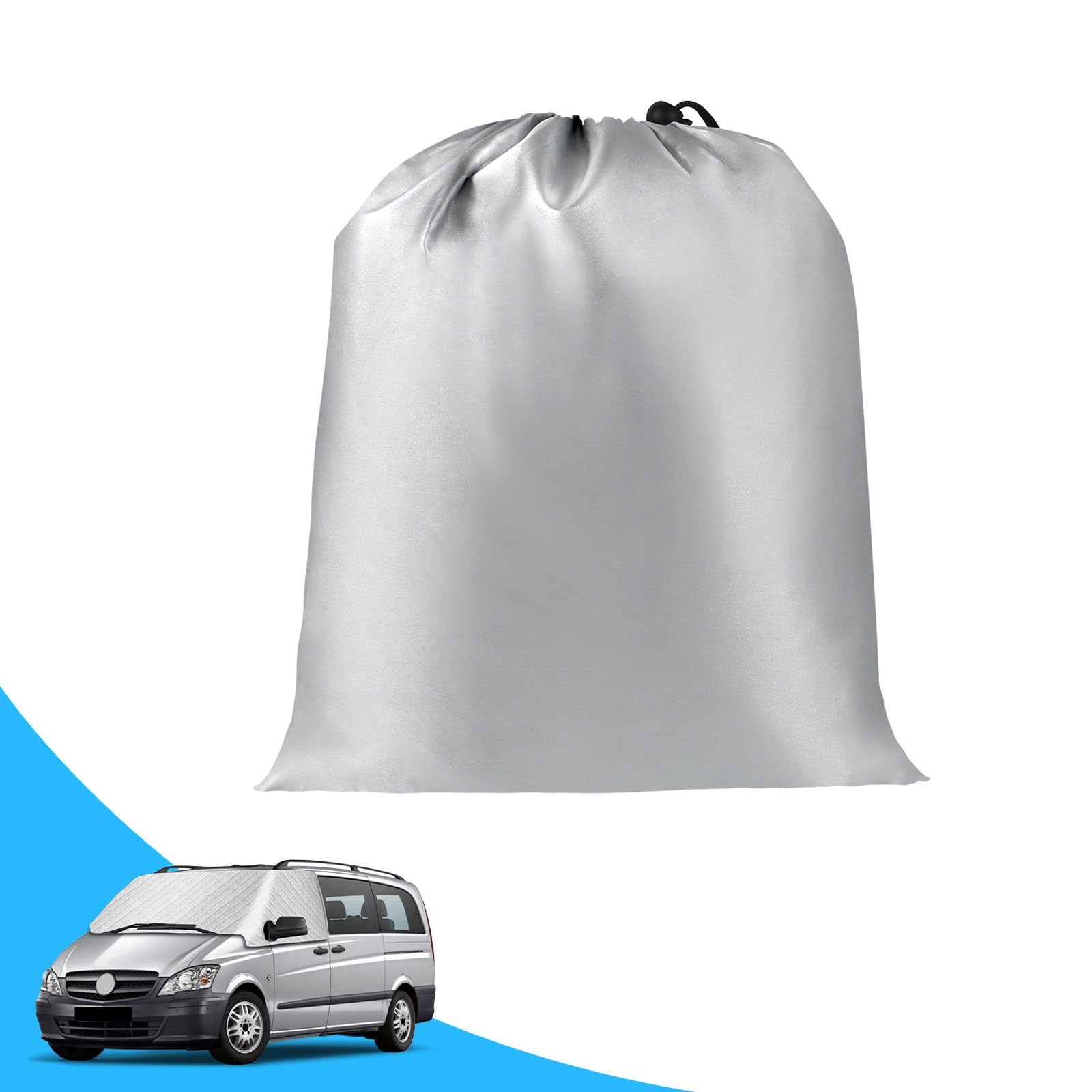 Tenda parasole per parabrezza per Mercedes-Benz Vito W639 2003-2014, parasole esterno riflettente a 5 strati, copertura protettiva anti-UV/antigelo/antipolvere per Vito W639 2003-2014