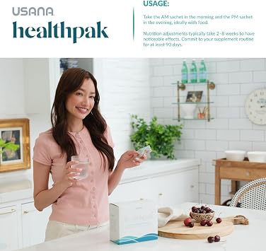USANA HealthPak with InCelligence Technology and Essential Nutrients and Antioxidants to Support Total Body Health* Convenient Daily AM/PM Packets 56 Packets 28 Day Supply
