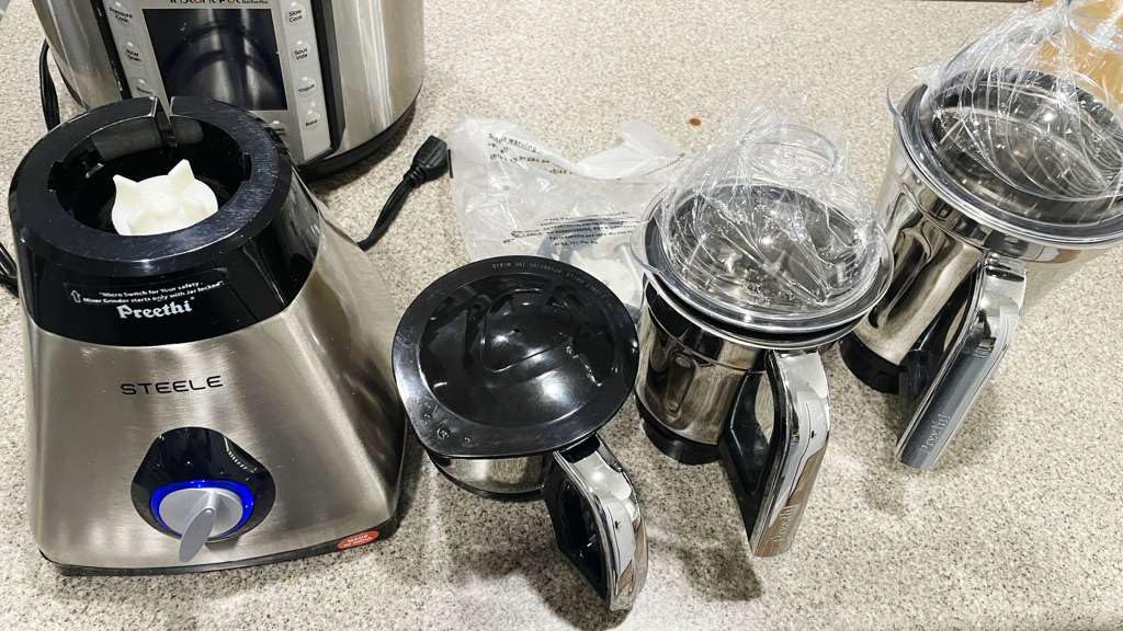 Preethi Steele 3-Jar Mixer Grinder, 550-Watt Japan | Ubuy
