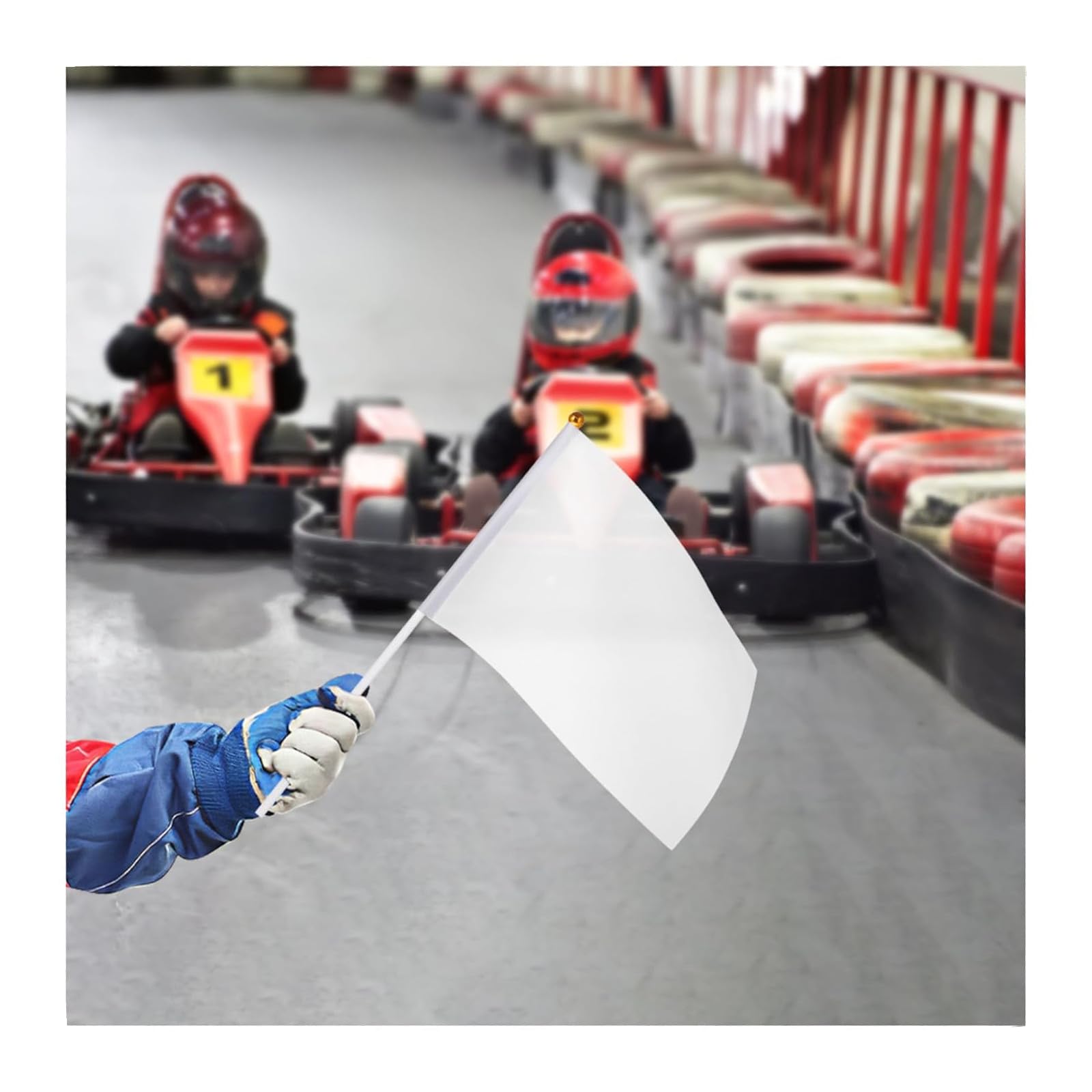 Kettion Mini-Flaggen Zum Selbergestalten - 24 Stück Für Partys & Events