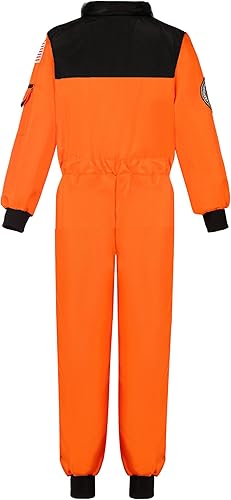 Miniatura 2 de Cuteshower Disfraz de astronauta de la NASA para niños y niñas, overol espacial