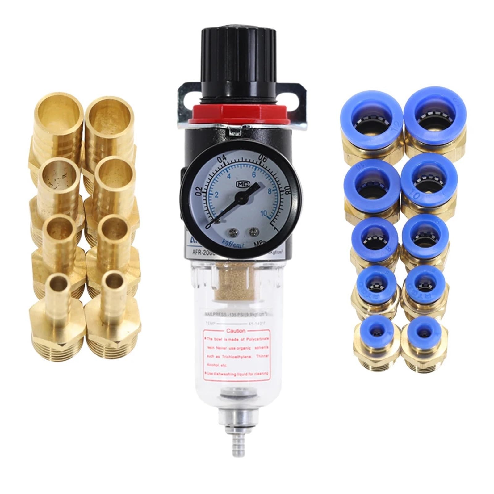 AFR-2000 regulator filtra pneumatycznego jednostka uzdatniania powietrza przełączniki ciśnienia manometr AFR2000 (AFR-2000 w BT-10MM)