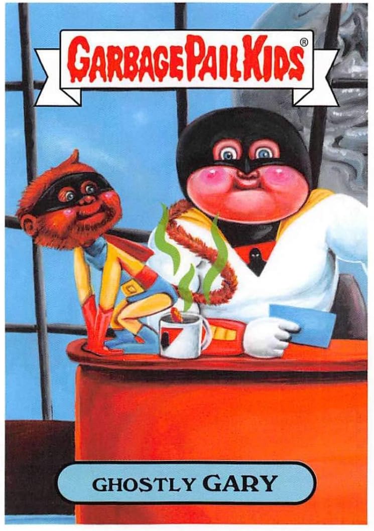 2019 Garbage Pail Kids We Hate the '90s Cartoons and Comics Sticker #8b GHOSTLY GARY Sticker Trading Card