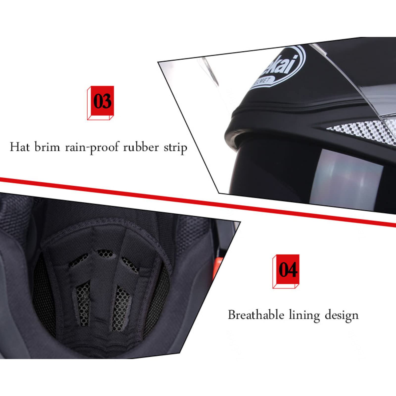 Kaski motocyklowe męskie Kask motocyklowy Flip Up Front Modułowy kask motocyklowy Kaski motocyklowe damskie Kaski motocyklowe Flip-Up Kaski motocyklowe damskie,black A-2XL（63-64cm）