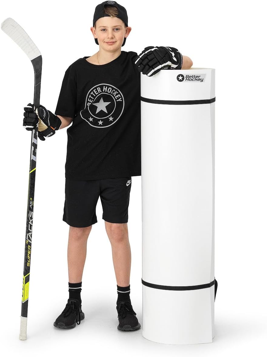 Better Hockey Extreme Roll-Up Shooting Pad - Size 260 x 122 cm - Premium Training Aid for Passing Stickhandling and One Timers - Simulates the Feel of Real Ice - Weather Proof Coating
