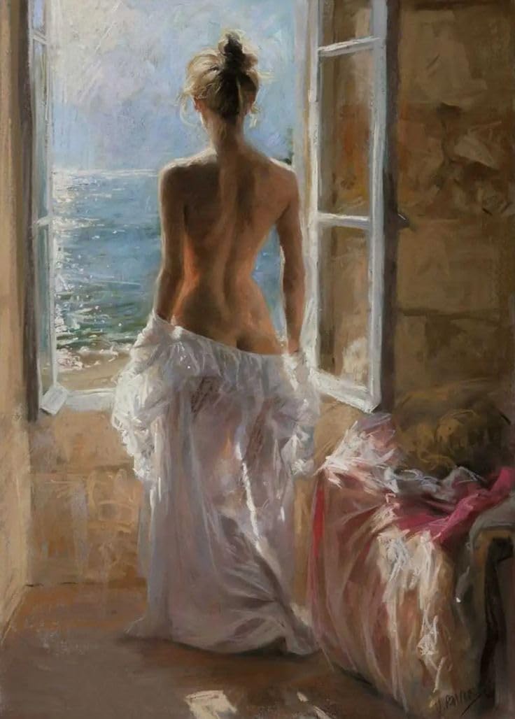 1000 Piece Jigsaw Puzzle Women's Nude Art Decorative Paintings Wall Hanging for Home Decor Modern Home Decor Intellectual Wall Art Unique Gift| Challenging and Fun Activity