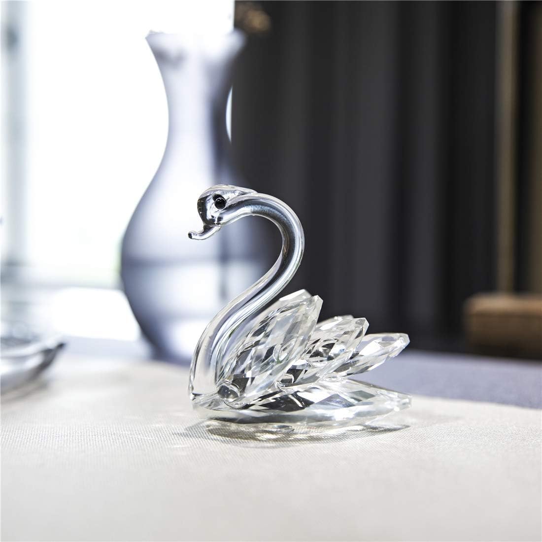 H&D HYALINE & DORA Sparkle Crystal Swan Figurine Collection Paperweight Table Centerpiece Ornament - Image 3