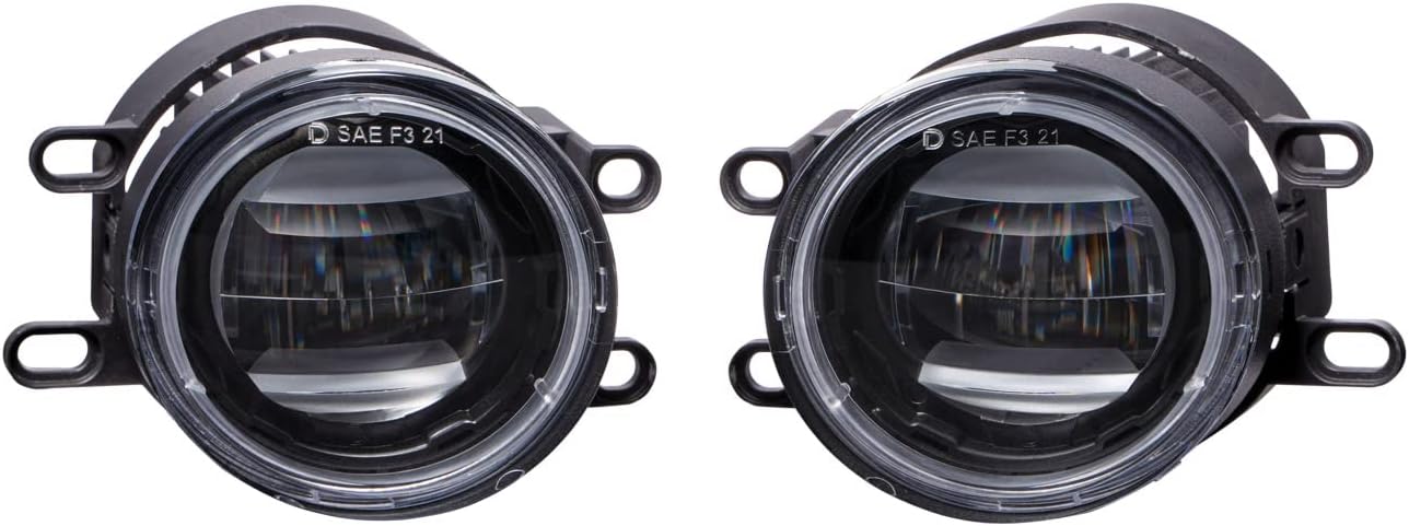 Diode Dynamics Elite Series Type B Fog Lamps compatible with Lexus/Subaru/Toyota Tacoma, 4Runner, RAV4 (pair), Cool White (6000K)