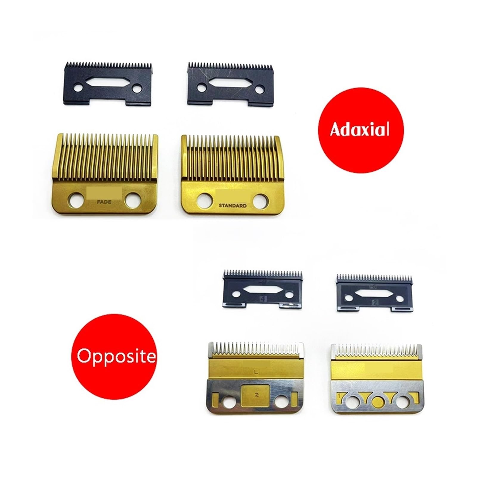 Cabezal De Corte Y Base Compatibles con Cortadora De Cabello JRL 2020C Y 2020T, Repuesto De Grabado.(20C Standard Gold)