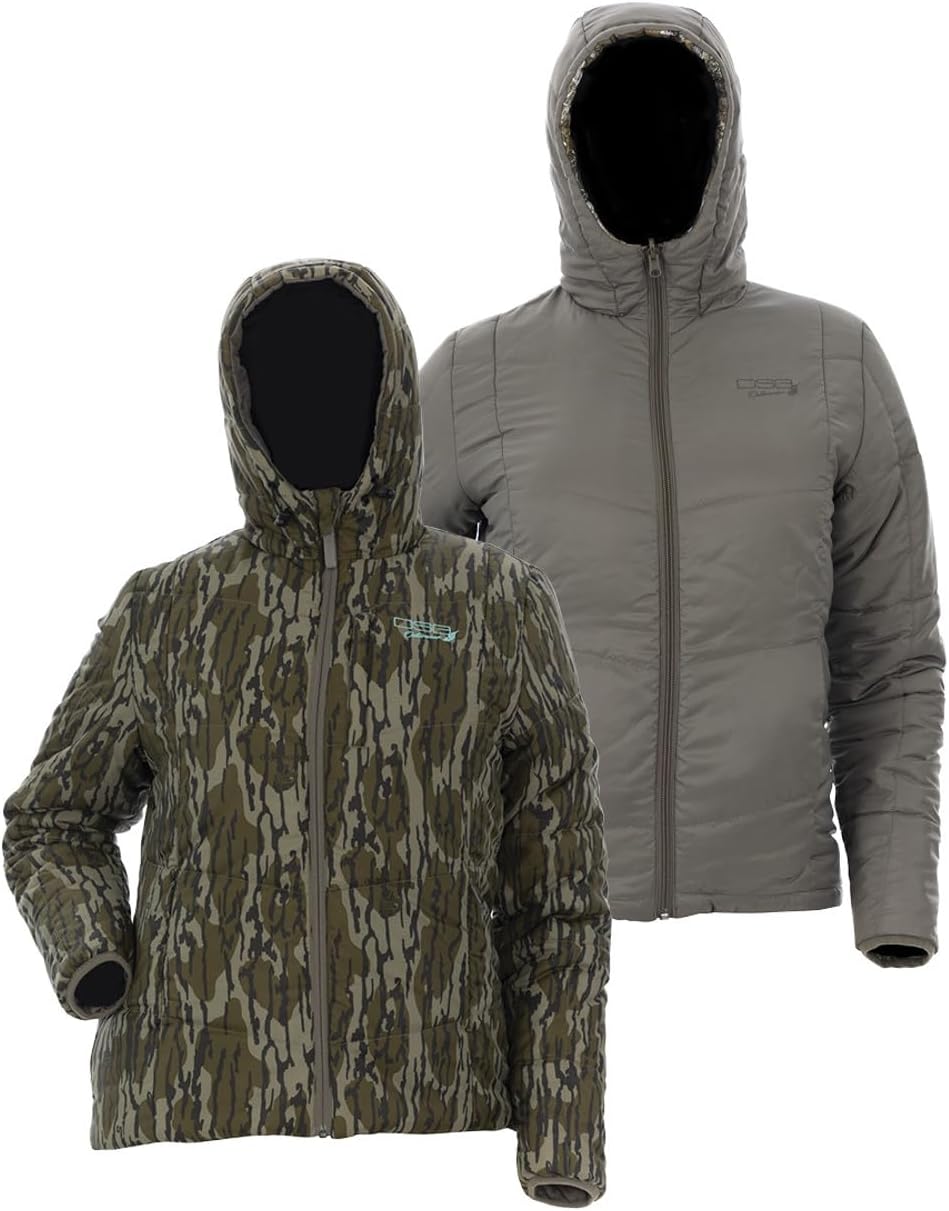 DSG Outerwear Women's Reversible Puffer Jacket | Lightweight, Packable, Insulated, DWR Ripstop Shell