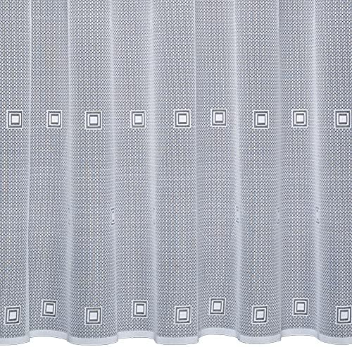 John Aird - Vision Modern Oval Geometric Design Net Curtain - Sold In