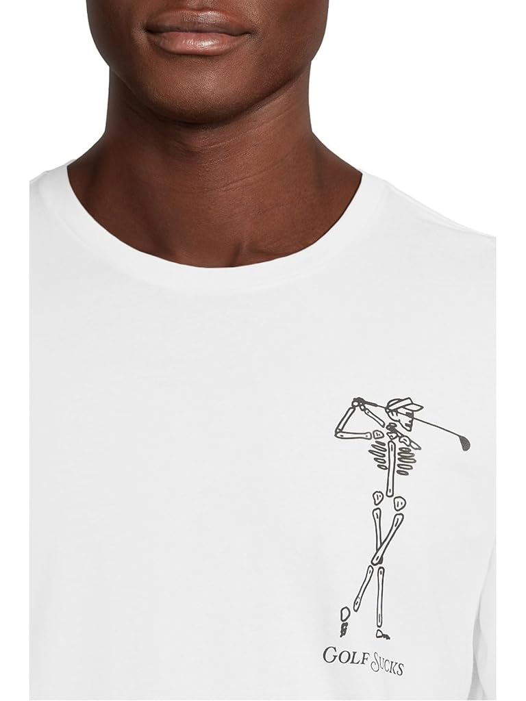 White TravisMathew Golf Sucks Tee