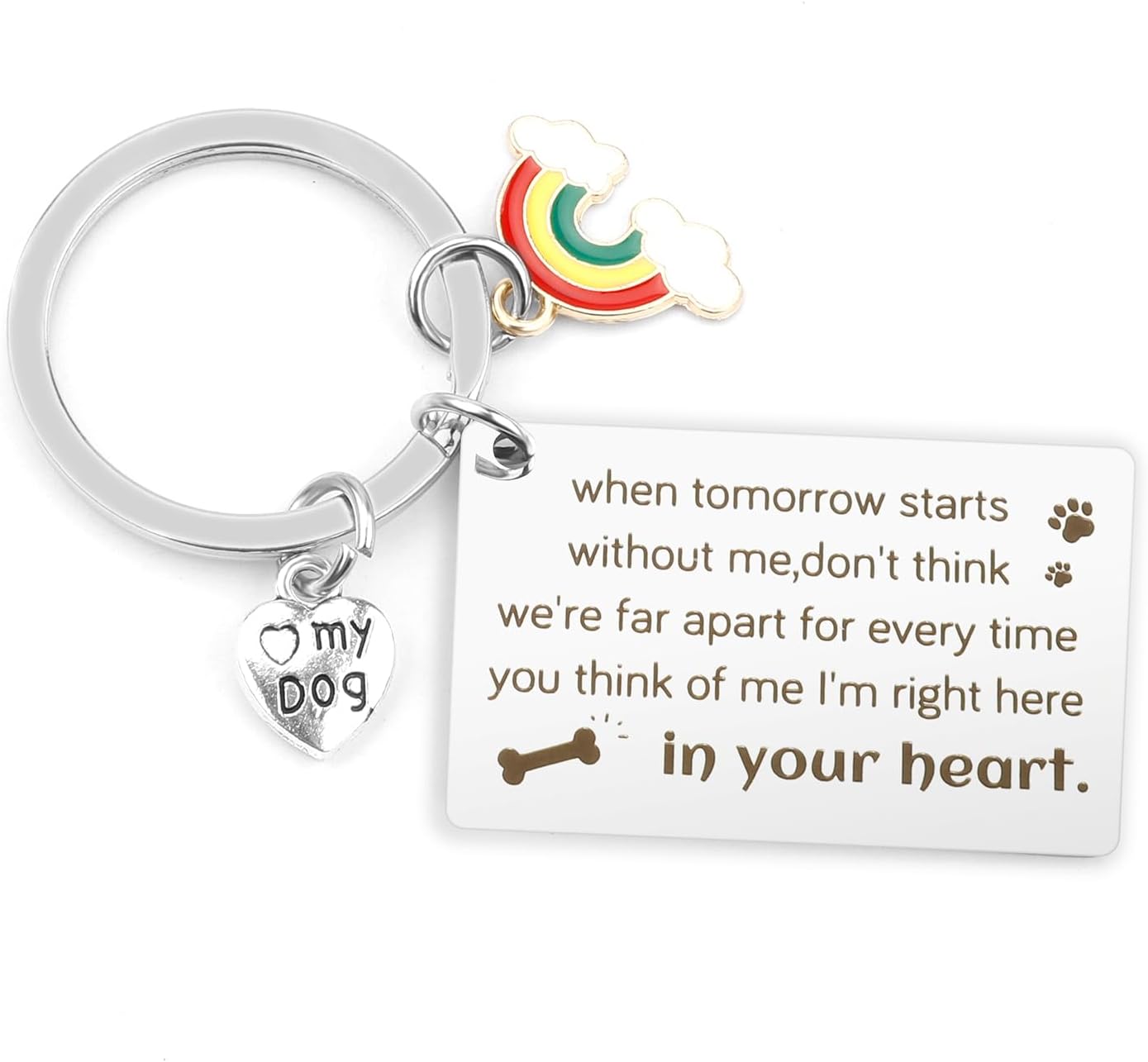 Dog Memorial Gifts, Dog Christmas Gifts, Keychain Dog Gifts
