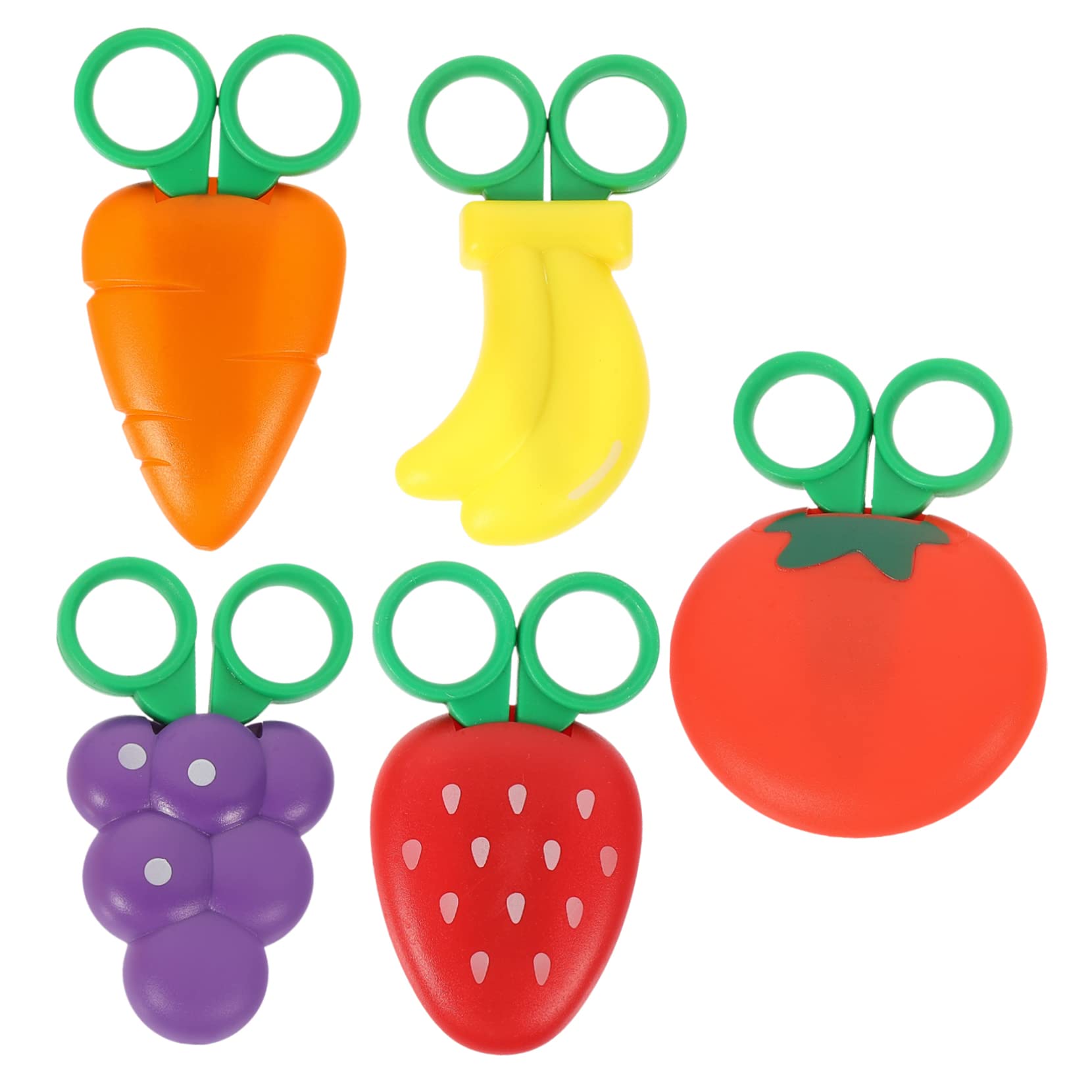 TEHAUX 15pièces Ciseaux Forme De Fruits Pour Garçon Fille Et Adultes Ciseaux Sécurisés Pour Scrapbooking Et Artisanat Créatif Pours Anniversaires Fêtes