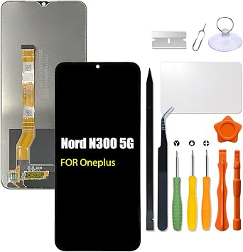 استبدال لشاشة LCD OnePlus Nord N300 5 G لشاشة LCD OnePlus CPH2389 LCD تعمل باللمس لوحة العرض محول الأرقام الجمعية مع طقم إصلاح