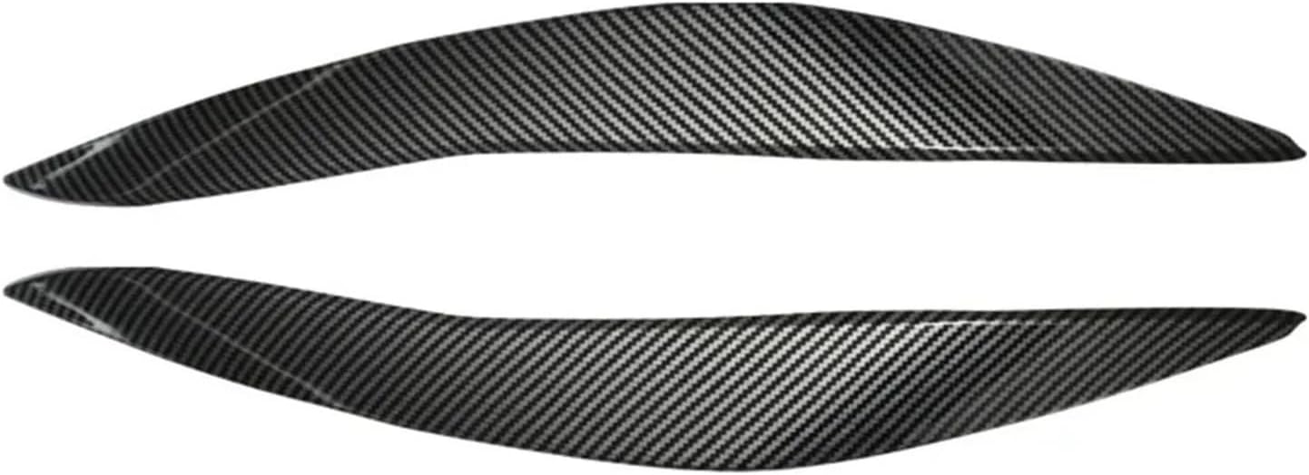 Car Headlight Eyebrow Eyelid Lamp Light Eyebrows Compatible With BMW 5 Series F10 F11 F18 535i 525i 520i 530i 2011 2012 2013 2014(Carbon FIber Look)