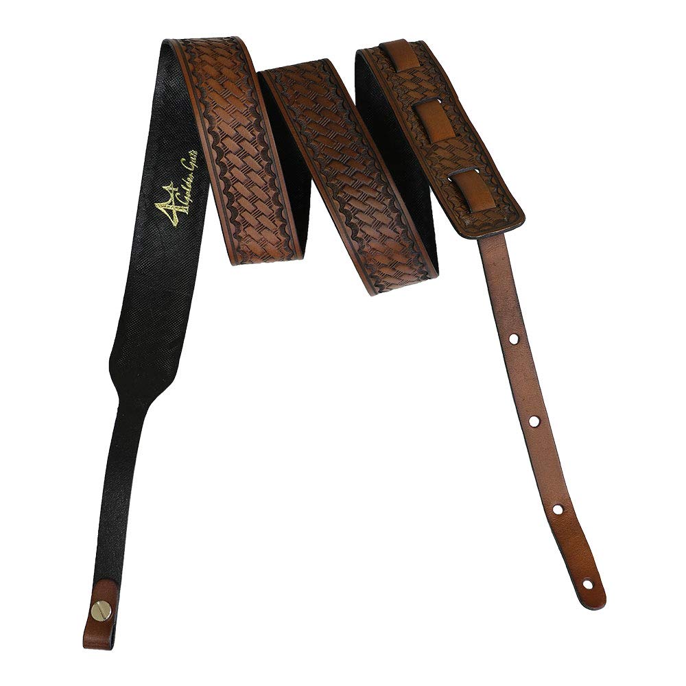 Golden Gate Shelton SG-5411 Banjo-Gurt aus Leder, Walnussbraun