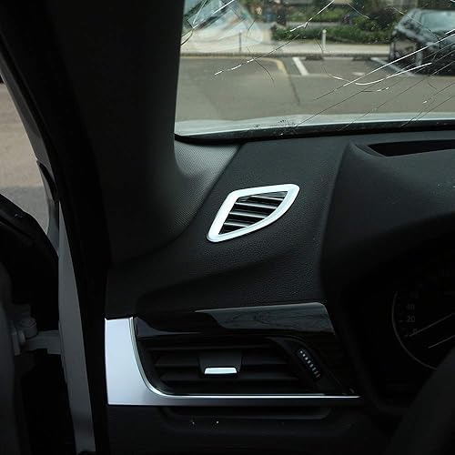 Miniatura 3 de YIWANG ABS cromo tablero aire acondicionado salida salida cubierta ajuste 2 piezas para BMW X1 F48 2016-2019, para BMW X2 F47 2018 2019 accesorios