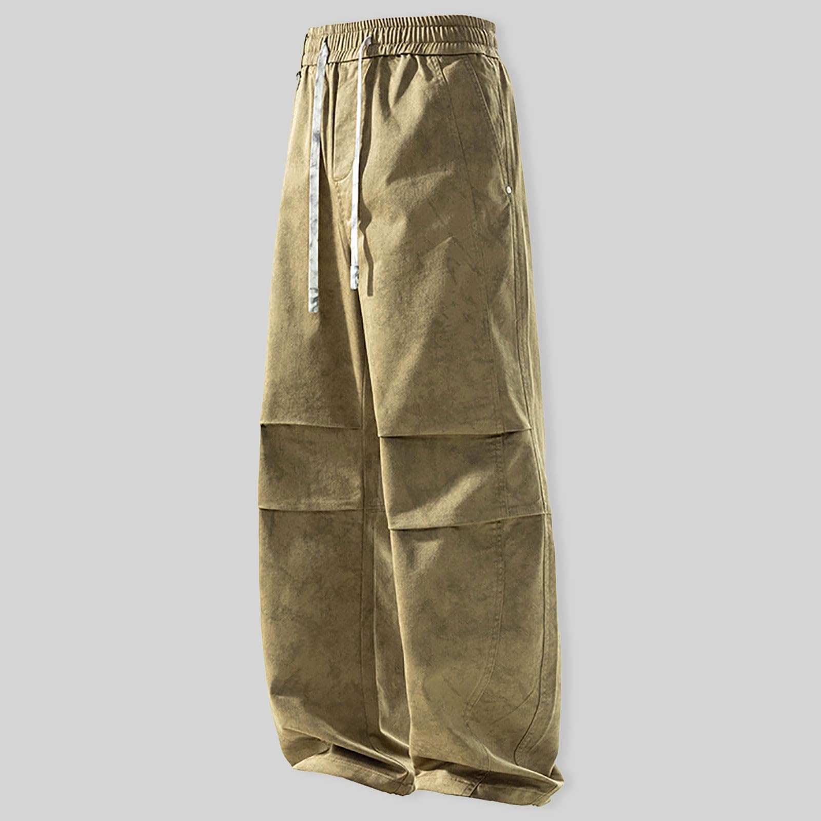 Pantalones de Paracaidista Lavados de otoño e Invierno para Hombre, Pantalones Holgados de Pierna Recta y Ancha, Pantalones Casuales Deportivos de Tendencia para Hombre