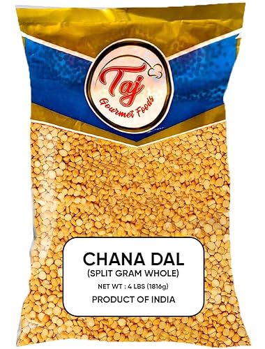 TAJ Premium Indian Chana Dal, garbanzos desi divididos (4 libras)