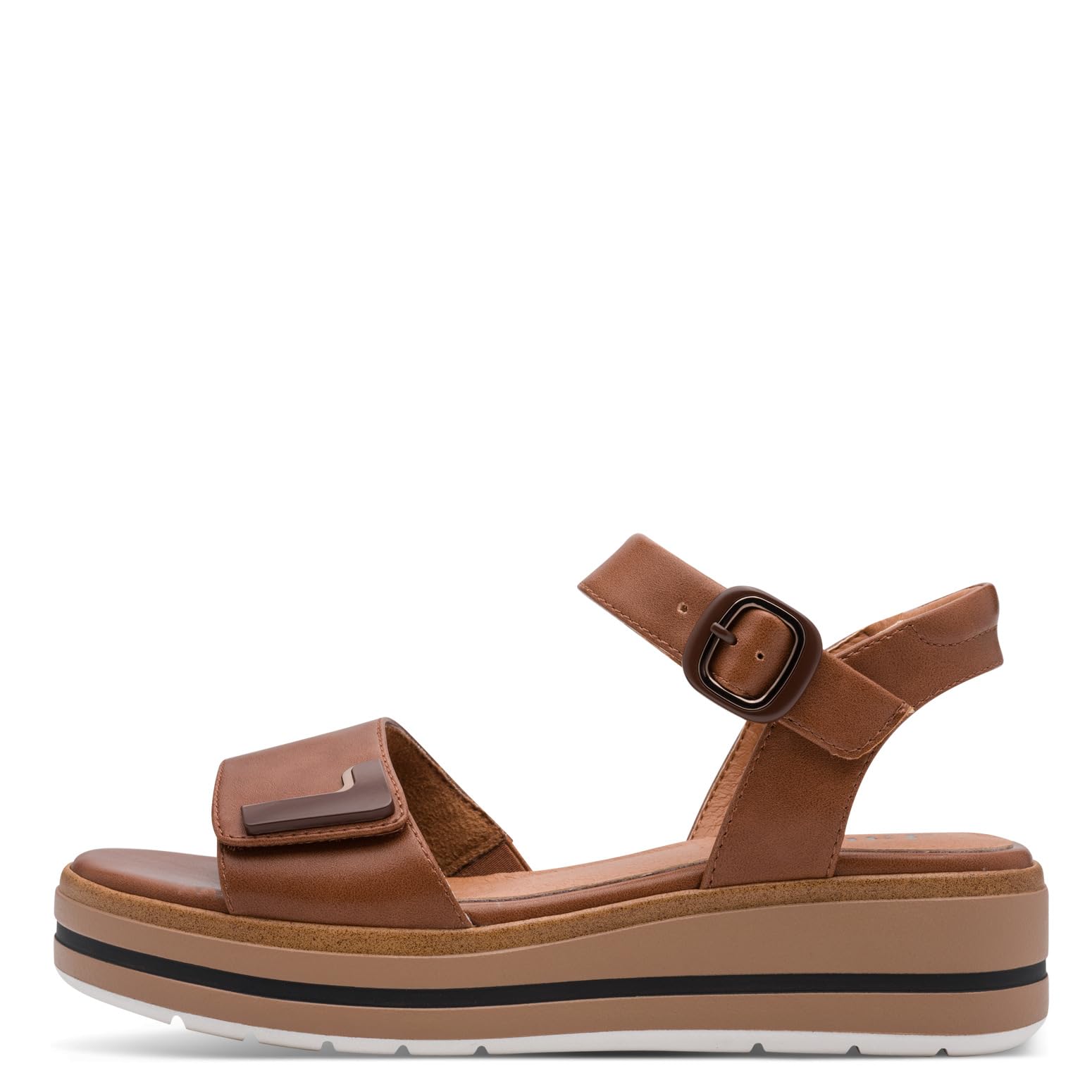Jana Damen Sandalen Plateau mit Klettverschluss Vegan