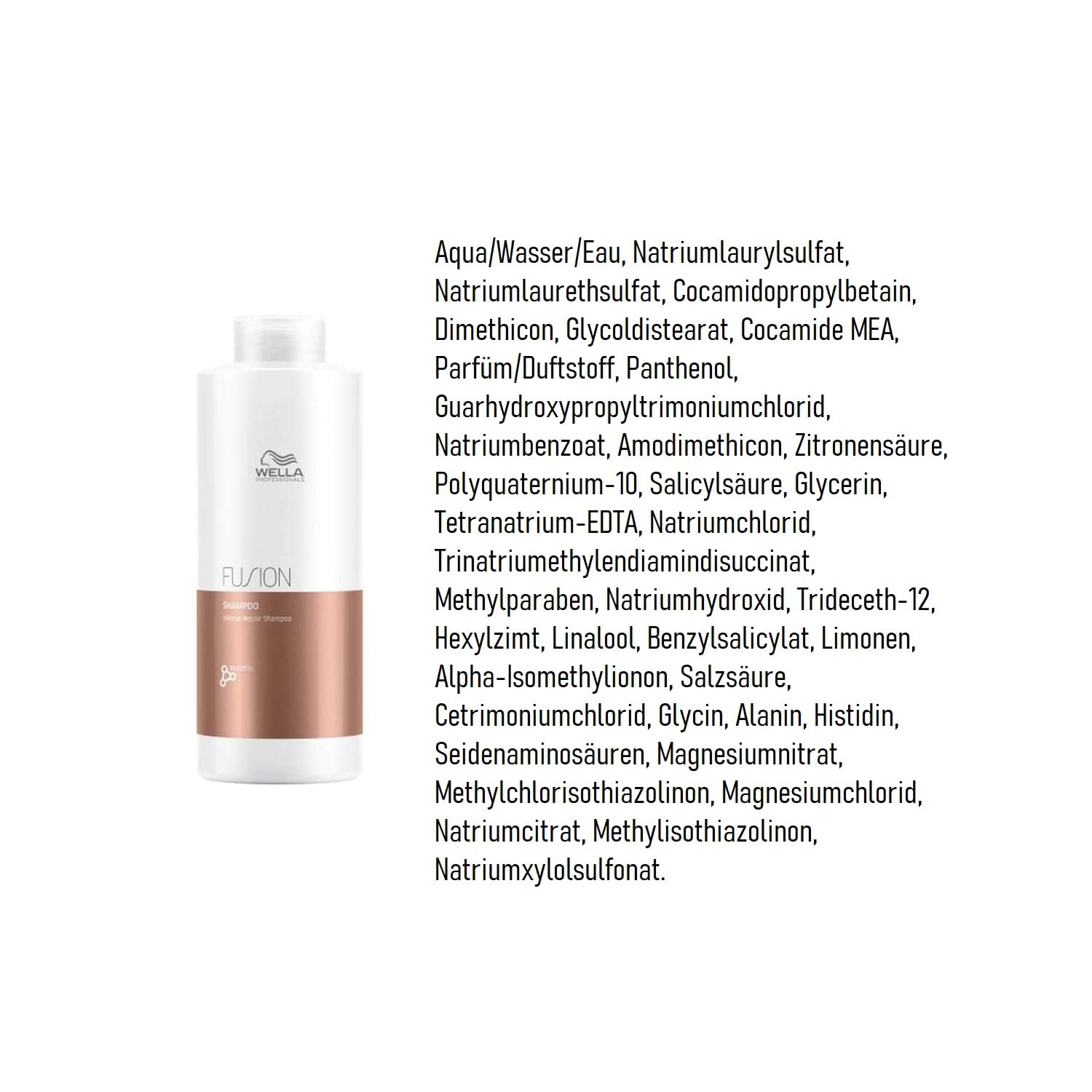 Wella Professionals – Wella Fusion Intense Repair Shampoo – Tiefenreinigungsshampoo – Haarpflege für kaputtes Haar – Haarshampoo für bessere Kämmbarkeit