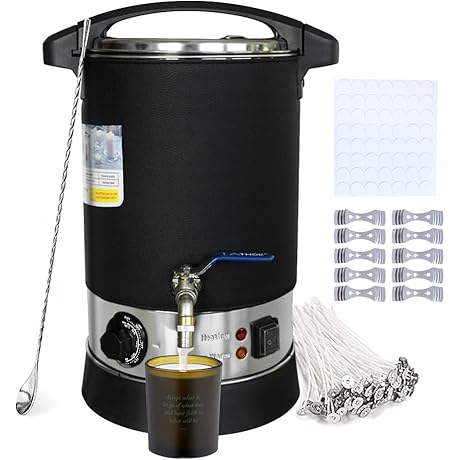 TOAUTO 6.5QT Wax Melter, Electric Wax Melting Pot with Quick Pour Spout