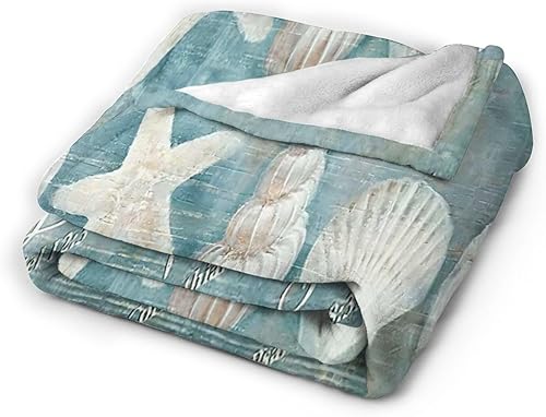 Miniatura 204 de Tijuboni Manta con diseño de tortuga marina y océano, regalos náuticos para mujeres, hombres, niñas, niños y adultos, manta de franela suave para