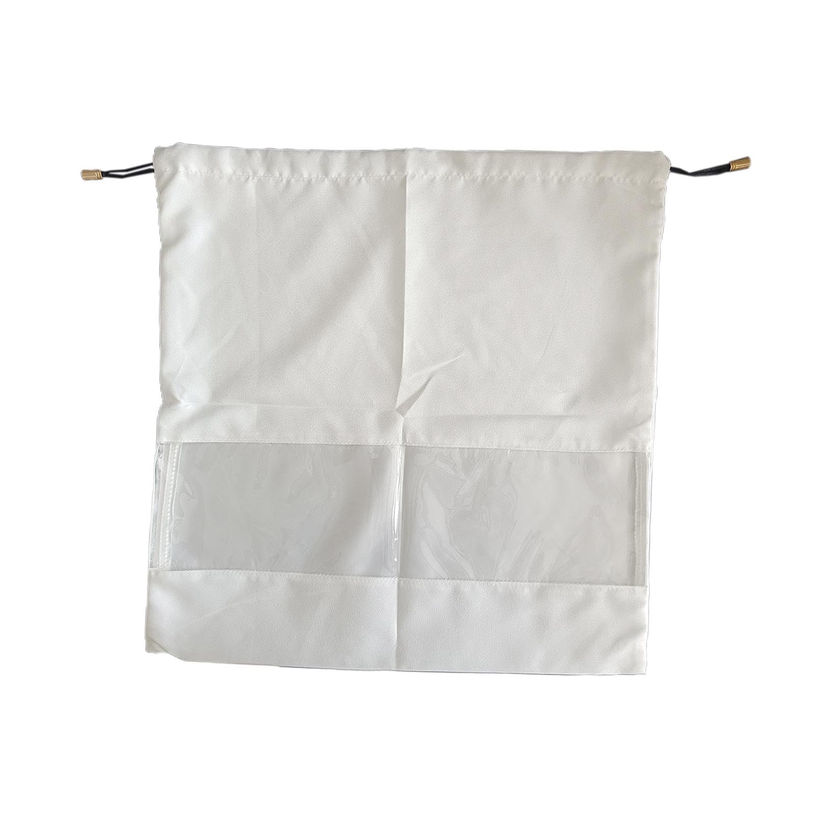 Cloth Storage Pouch String Dust Bags Handbag Storage Organizer for Toys Shoes White 40cmx40cm-image-48