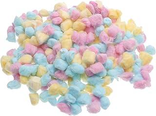 COOPHYA 1 Pacote De Bolas De Algodão Para O Rosto Bolas De Algodão Coloridas Bolas De Algodão Para Maquiagem Bolas Felpudas Para Artesanato Bolas Removedoras De Esmalte Bolas De Algodão