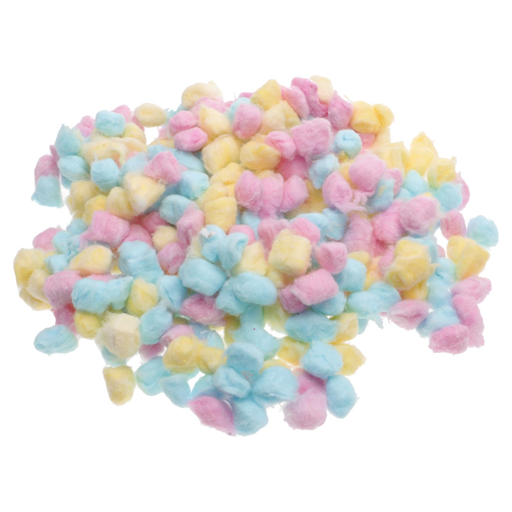 Happyyami Bunte Wattebällchen für Babys und Neugeborene Weich und Leicht 500g aus Baumwolle zur Gesichtsreinigung und Make Up Entfernen