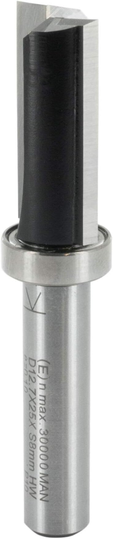 ENT 13600 Fraise à Affleurer Carbure, Arbre (S) 12 Mm, Diamètre (D) 9,5 Mm, NL 12,7 Mm, SL 40 Mm, GL 67 Mm, Avec Roulement à Billes