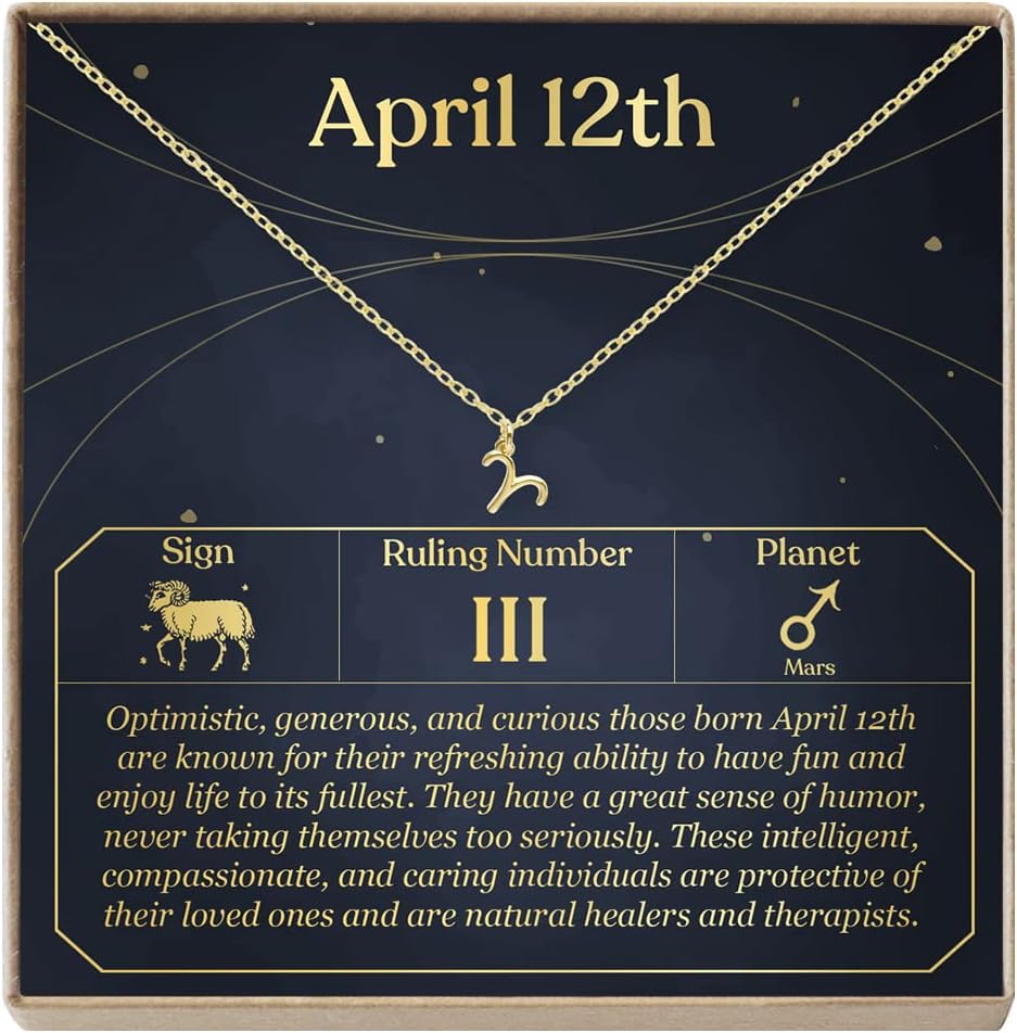 Dear Ava April Necklace Present for Birthday, Celebration, Gift for Her