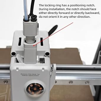 3D Printer Accessories for BambuLab A2L Tool-Head Filament Hub Assembly : Five Way Splitter Replacement, Ensured Stable Switch Consumables Multi-Color Printing