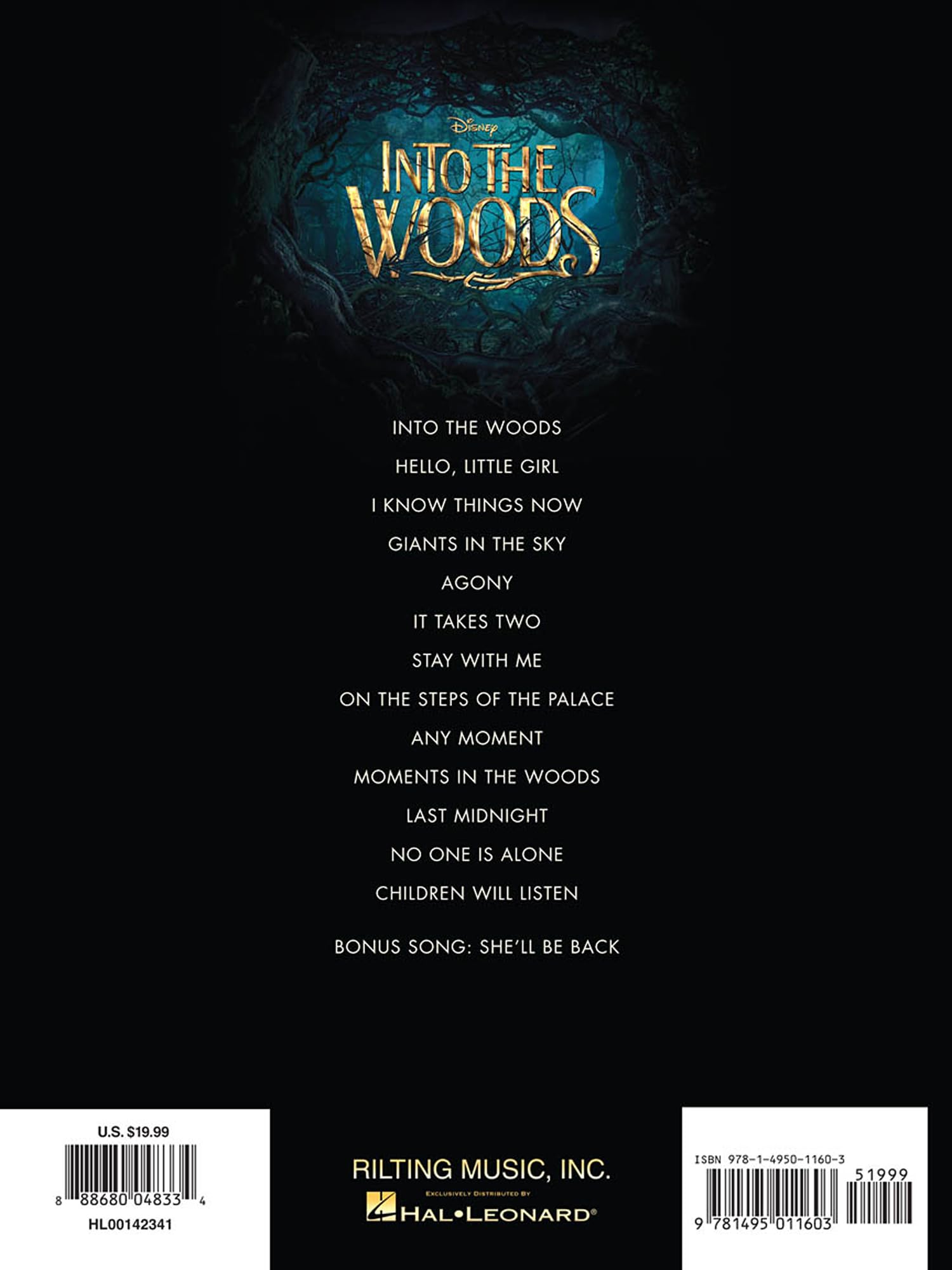 Into the Woods. Chant et Piano.