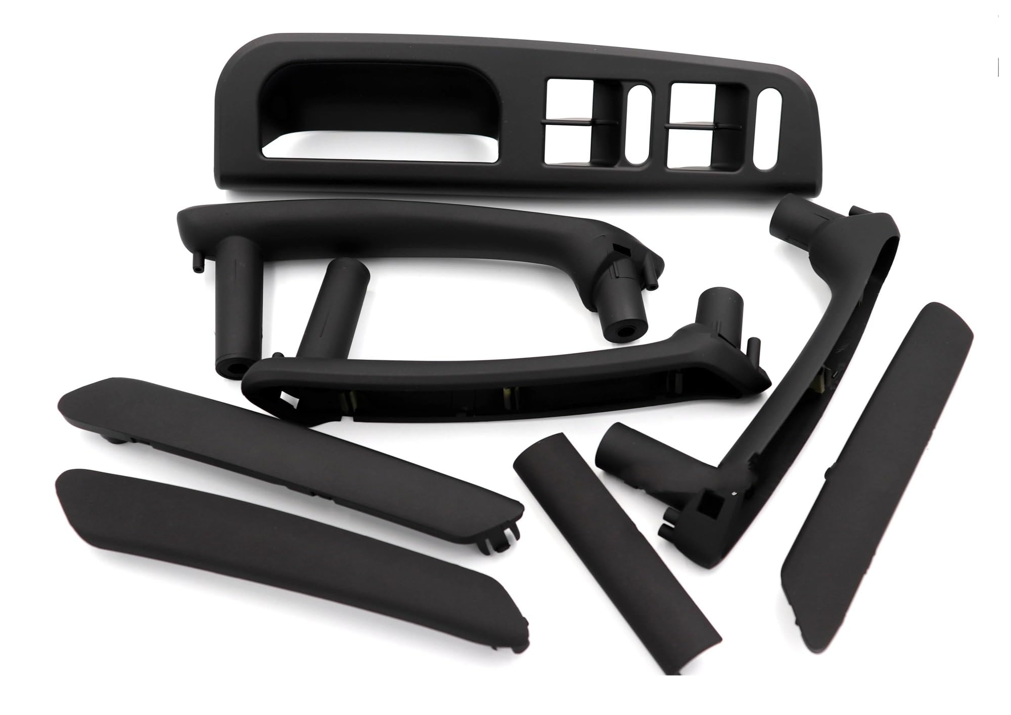 YUEYZHK 8PCS Black Interior Door Handle with Trim for VW for Passat B5 3B1 867 171 3B1867171