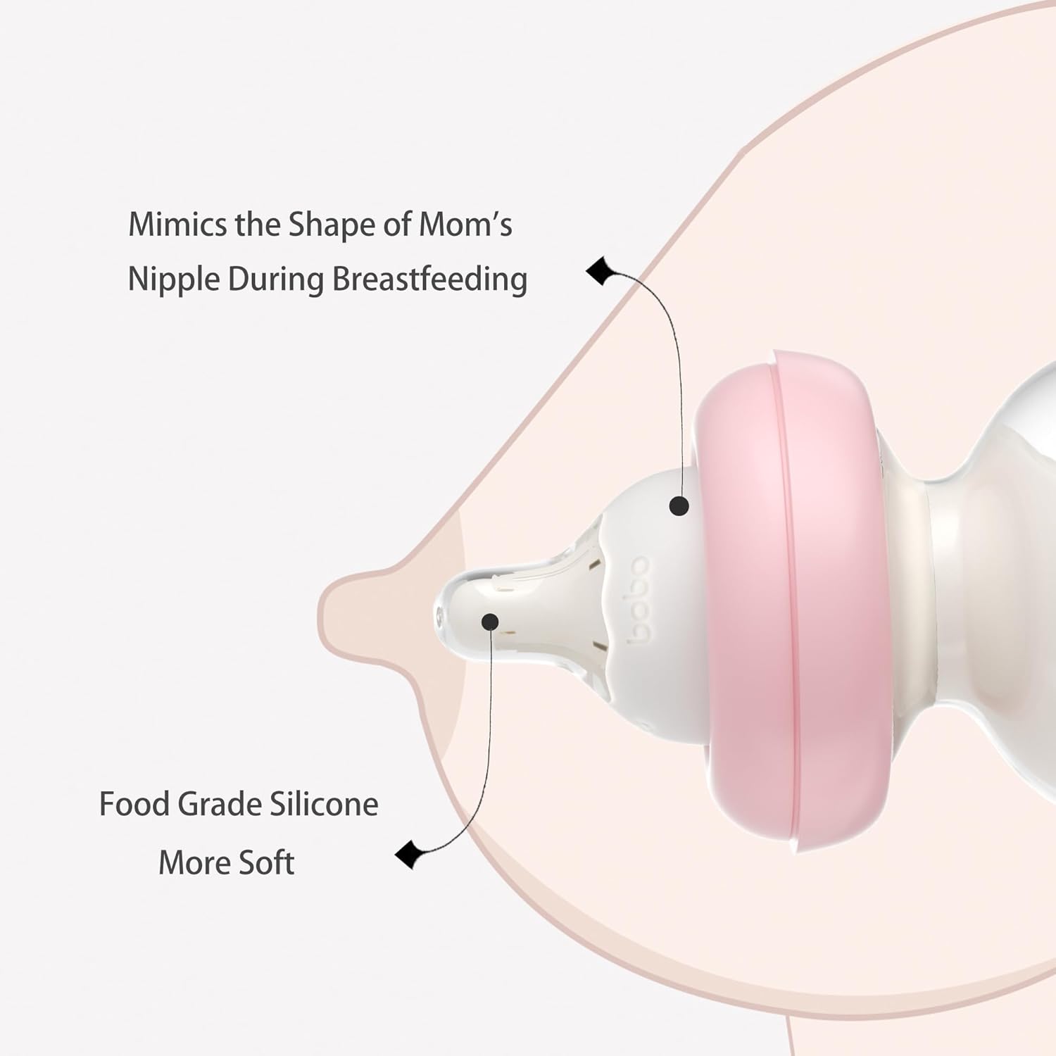 YOHKOH Newborn Glass Baby Bottles with Slow Flow Nipple for 0+ Months, Wide Neck Feeding Bottle, 2.7oz/80ml (Red, 2.7oz (Pack of 4))