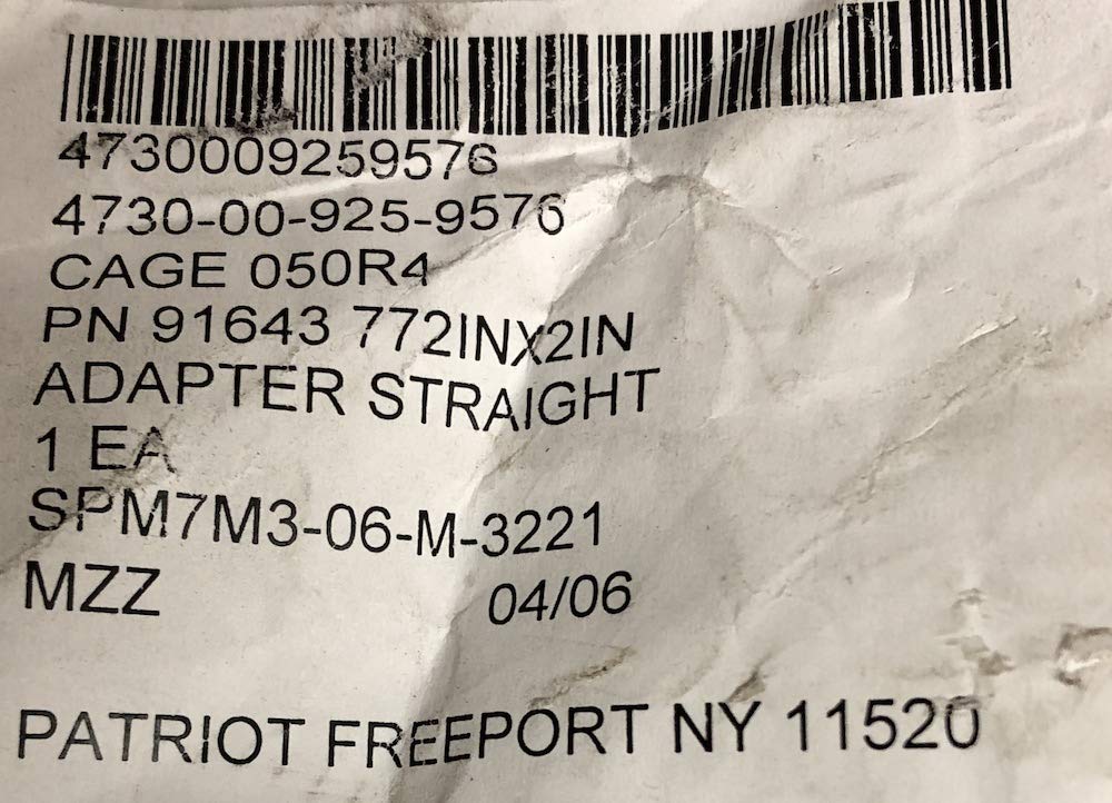 77 2INX2IN, Fire Hose to Pipe Adapter