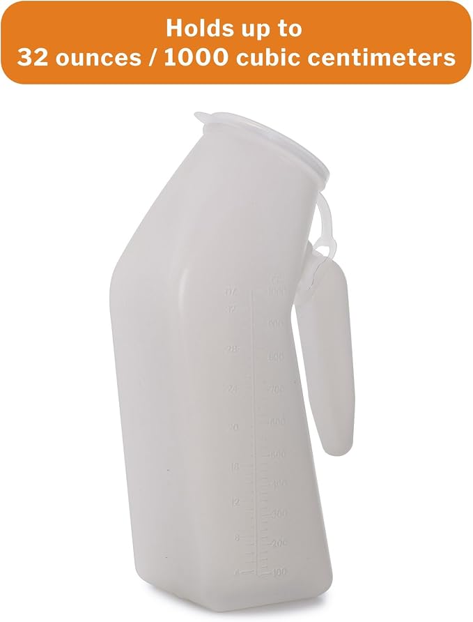 Orinal masculino McKesson con tapa 946 mL 6 piezas miniatura 4