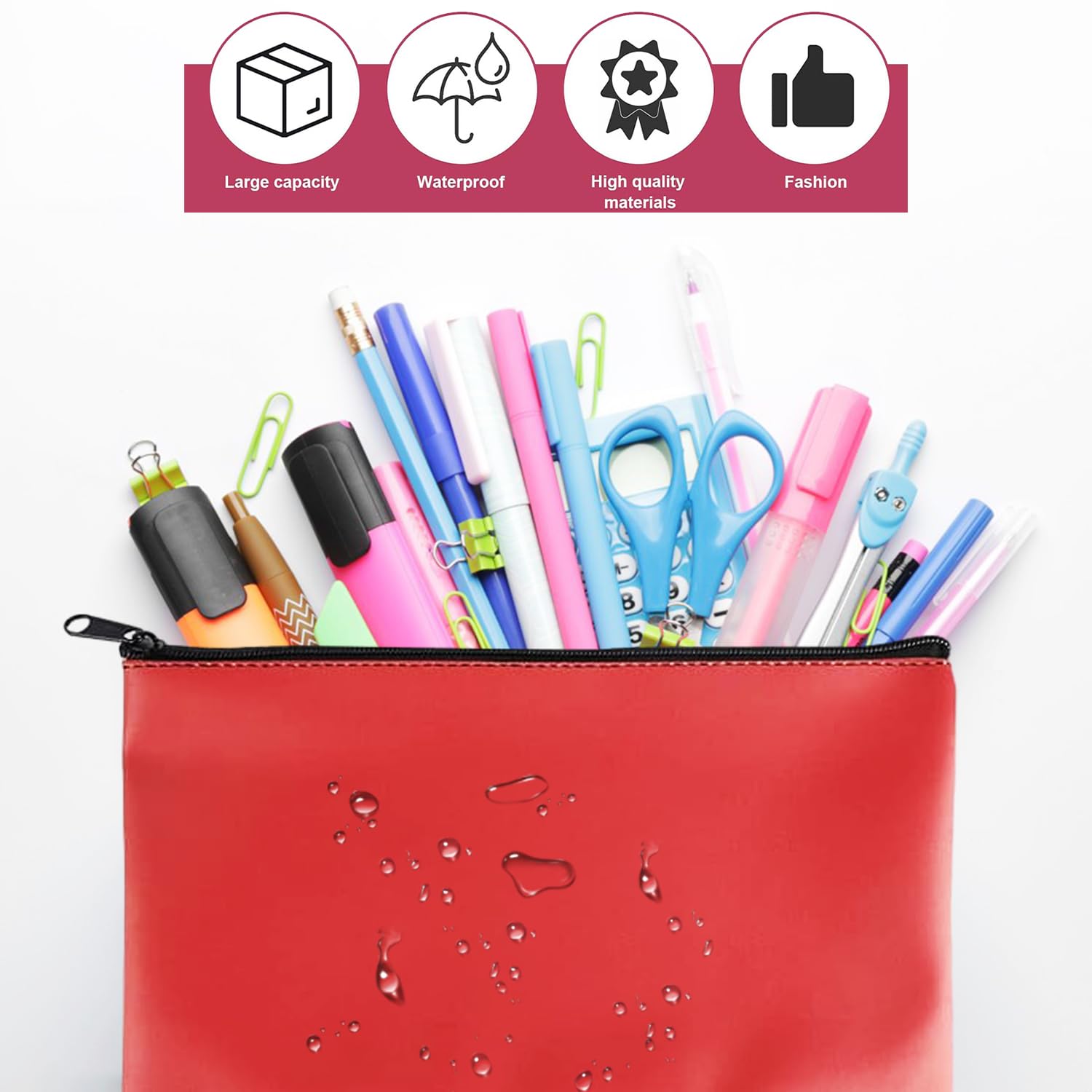 Set 3 Borselli Porta Soldi - Multifunzione Con Zip - Foto 5