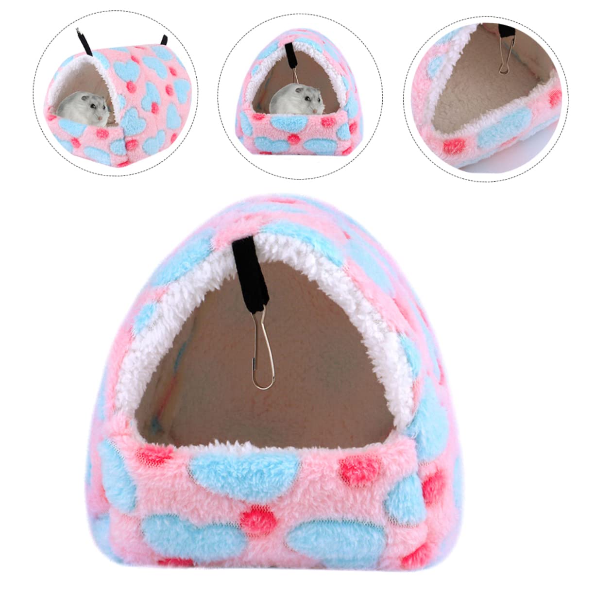 Mipcase Casa De Conejillo De Indias Conejos Accesorios 5 Uds Térmico para Suspensión Montaje S Guinea Cama Animales Roedores Polar Casa En Hámsters Colgando Accesorios para Conejos
