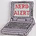 Produktbild Nerd Alert EDV Hacker Cracker The Big Bang theory Sheldon Aufnäher Patch