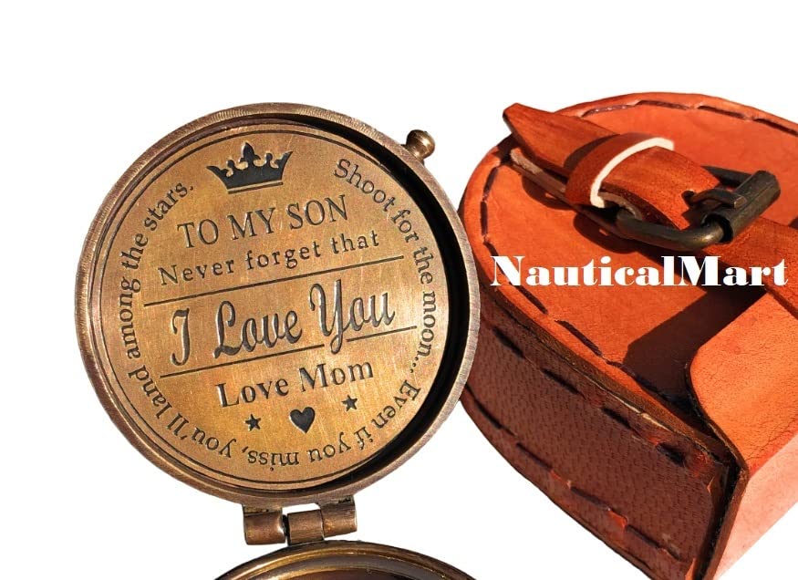 Brújula de latón personalizada para regalo miniatura 4